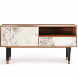 Sideboard - STORYZ - T3 Milk Marble - Walnut