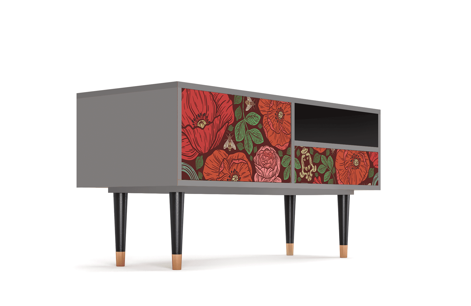 Sideboard – STORYZ – T3 Poppy Garden – Grey Sideboard - STORYZ - T3 Poppy Garden - Grey