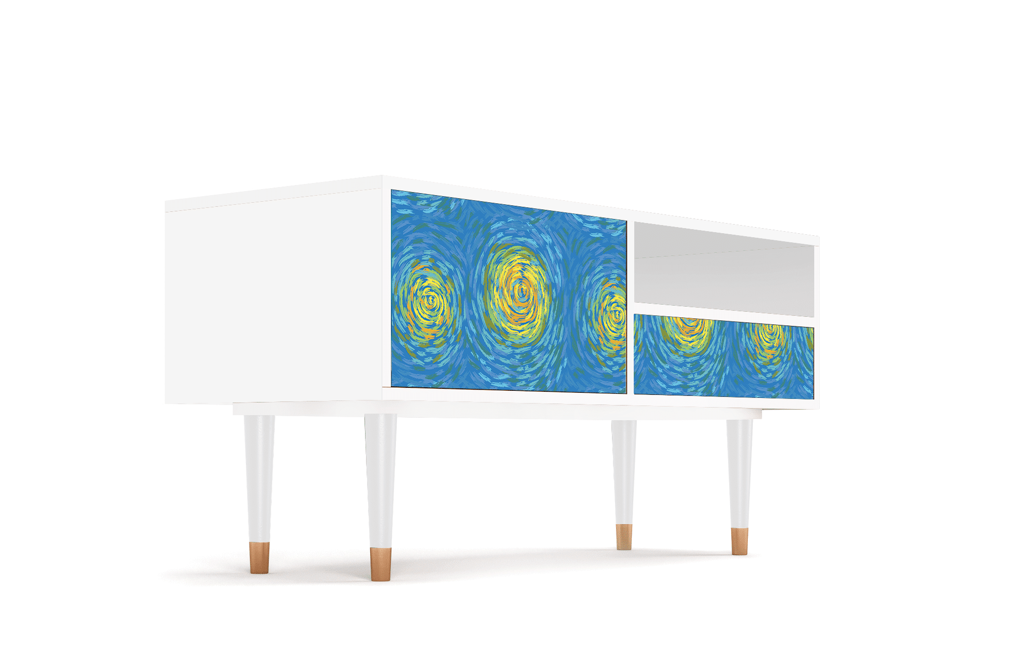Sideboard – STORYZ – T3 Van Gogh Lights – White Sideboard - STORYZ - T3 Van Gogh Lights - White