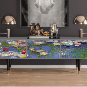 Sideboard - STORYZ - T4 The water lily pond 
 - Grey