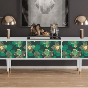 Sideboard - STORYZ - T4 Green Flower - White