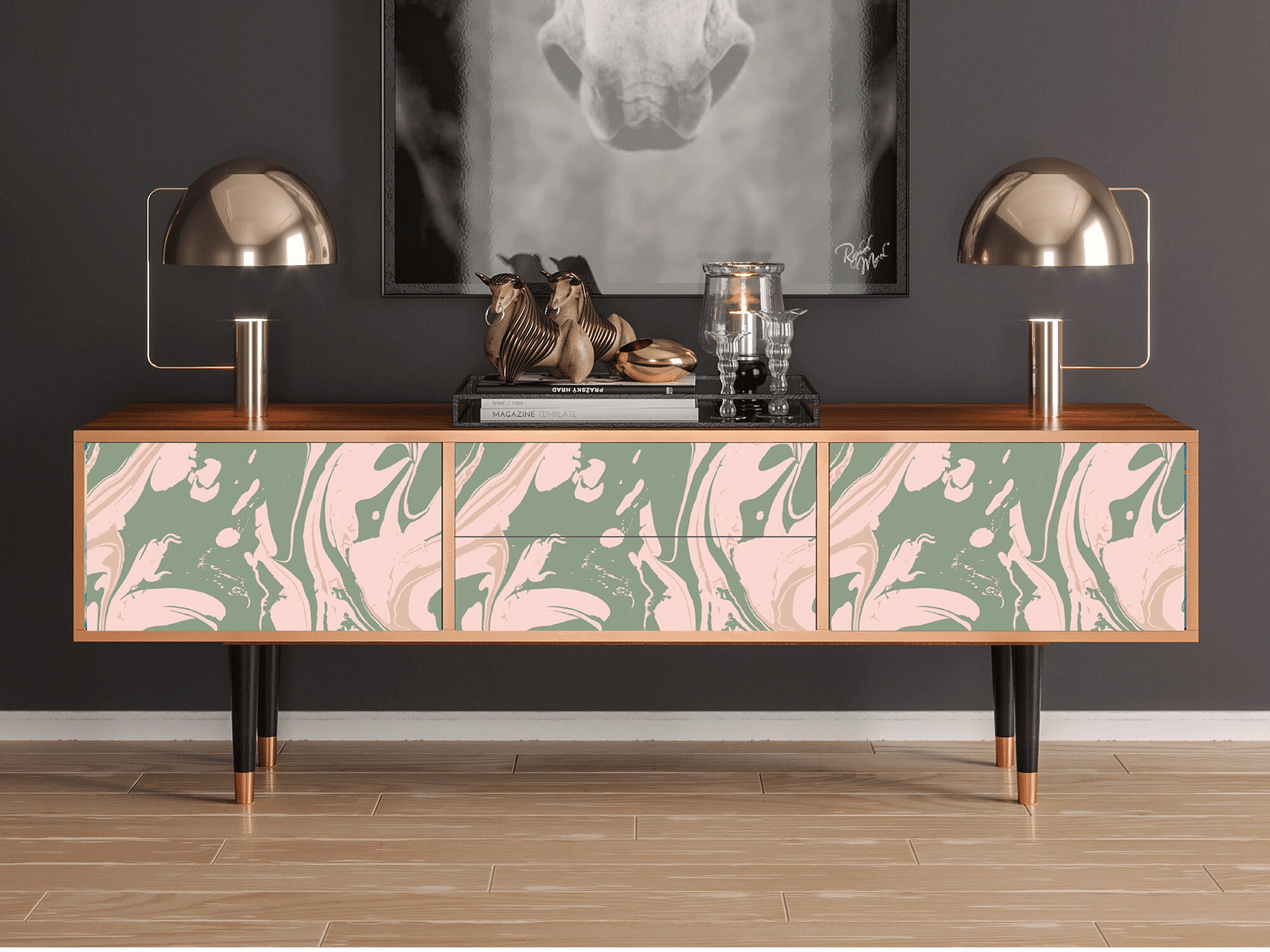 Sideboard - STORYZ - T4 Aquarelle - Walnut