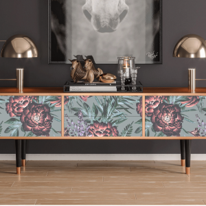 Sideboard - STORYZ - T4 Light Peonies - Walnut