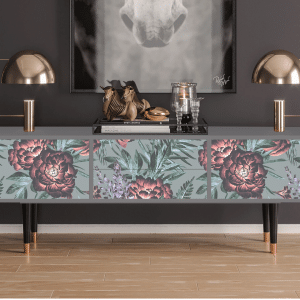 Sideboard - STORYZ - T4 Light Peonies - Grey
