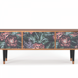 Sideboard - STORYZ - T4 Dark Peonies - Walnut