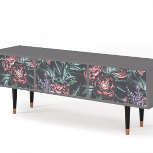 Sideboard - STORYZ - T4 Dark Peonies - Grey
