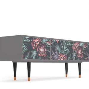 Sideboard - STORYZ - T4 Dark Peonies - Grey