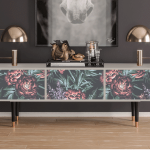 Sideboard - STORYZ - T4 Dark Peonies - Sand
