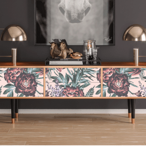 Sideboard - STORYZ - T4 Peach Peonies - Walnut