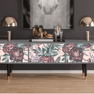 Sideboard - STORYZ - T4 Peach Peonies - Grey