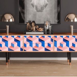Sideboard - STORYZ - T4 Pinky Squares - Walnut