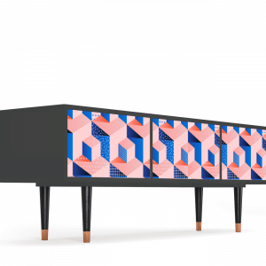 Sideboard - STORYZ - T4 Pinky Squares - Antracite