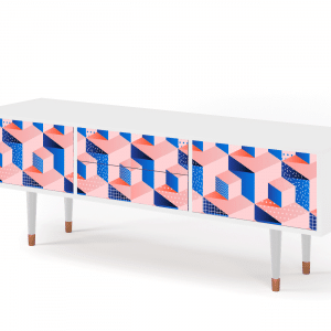 Sideboard - STORYZ - T4 Pinky Squares - White