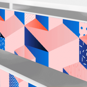 Sideboard - STORYZ - T4 Pinky Squares - White