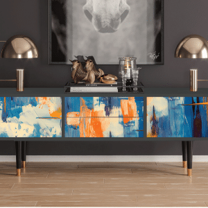 Sideboard - STORYZ - T4 Abstract Expressionism - Antracite