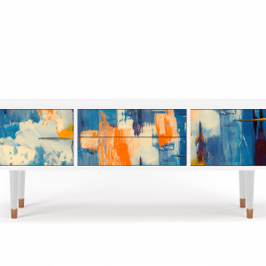 Sideboard - STORYZ - T4 Abstract Expressionism - White