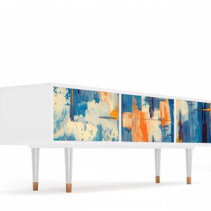 Sideboard - STORYZ - T4 Abstract Expressionism - White