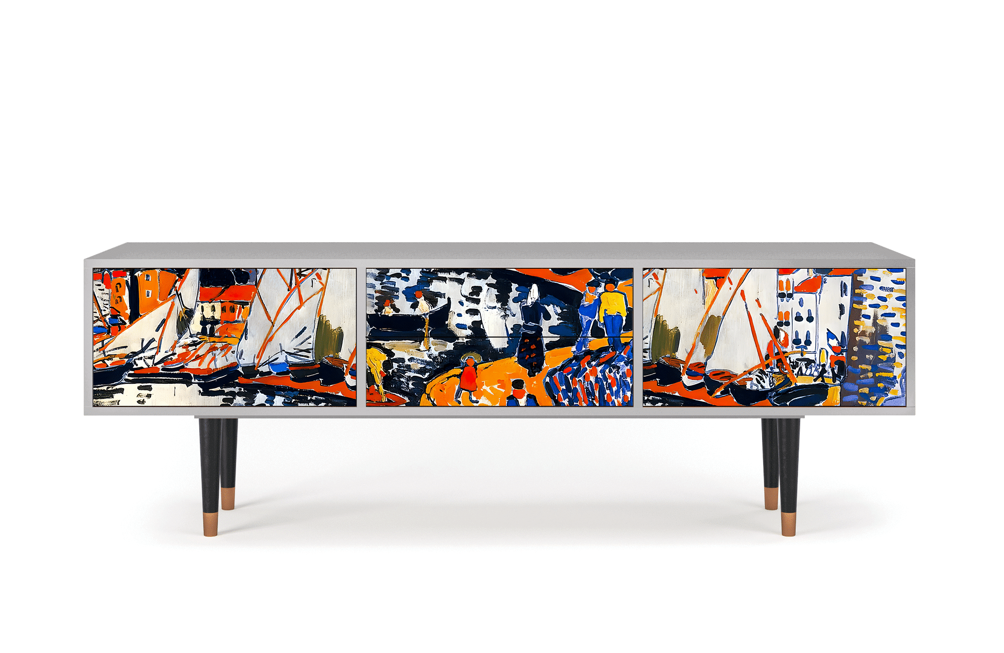 Sideboard – STORYZ – T4 Le Séchage des voiles – Grey Sideboard - STORYZ - T4 Le Séchage des voiles - Grey