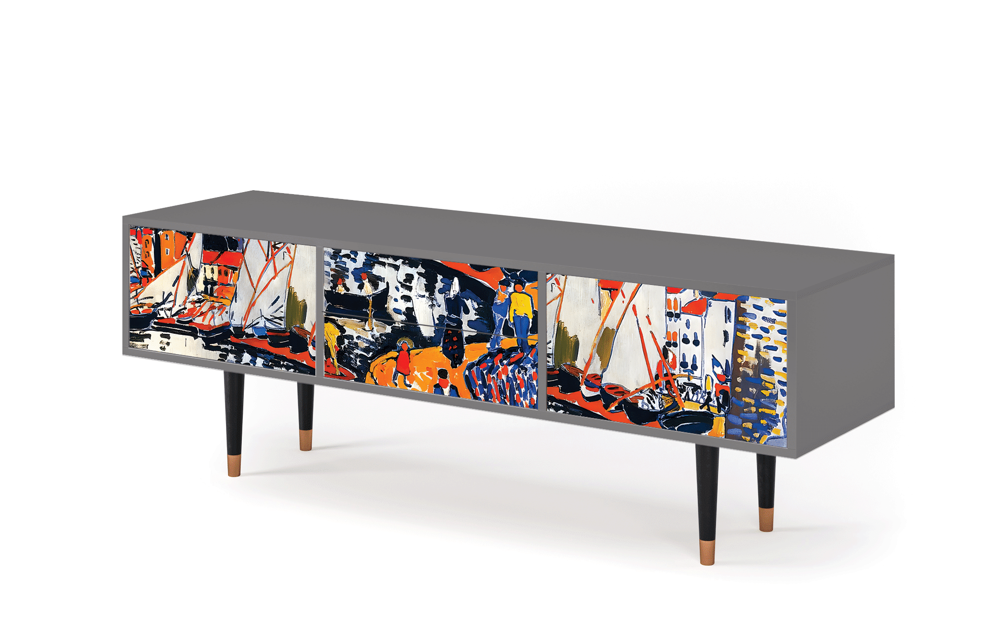 T4_136_002 Sideboard - STORYZ - T4 Le Séchage des voiles - Grey