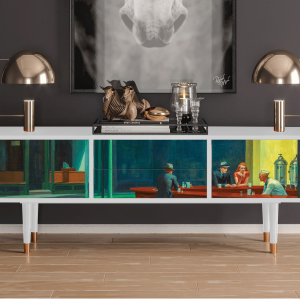 Sideboard - STORYZ - T4 Nighthawks by Hopper - White