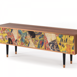 Sideboard - STORYZ - T4 Lady with Fan by Klimt - Walnut