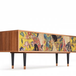 Sideboard - STORYZ - T4 Lady with Fan by Klimt - Walnut