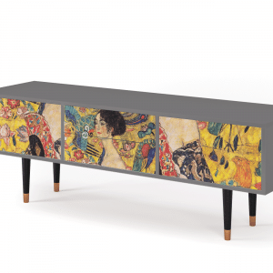 Sideboard - STORYZ - T4 Lady with Fan by Klimt - Grey