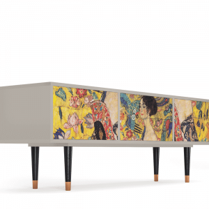 Sideboard - STORYZ - T4 Lady with Fan by Klimt - Sand