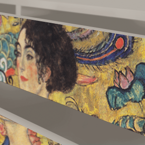 Sideboard - STORYZ - T4 Lady with Fan by Klimt - Sand