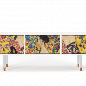 Sideboard - STORYZ - T4 Lady with Fan by Klimt - White