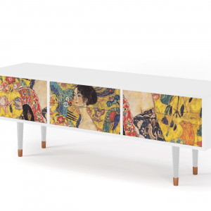 Sideboard - STORYZ - T4 Lady with Fan by Klimt - White