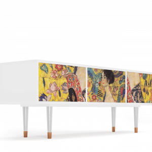 Sideboard - STORYZ - T4 Lady with Fan by Klimt - White