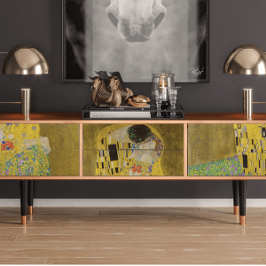 Sideboard - STORYZ - T4 The Kiss by Klimt  - Walnut