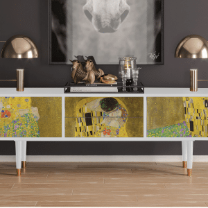 Sideboard - STORYZ - T4 The Kiss by Klimt  - White