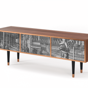 Sideboard - STORYZ - T4 View of the Piazza - Walnut