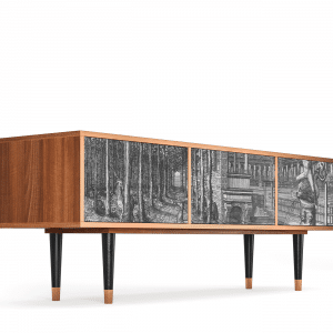Sideboard - STORYZ - T4 View of the Piazza - Walnut