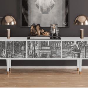 Sideboard - STORYZ - T4 View of the Piazza - White