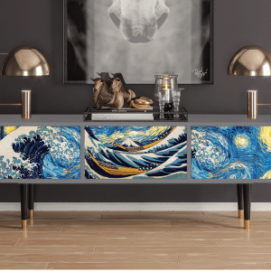 Sideboard - STORYZ - T4 Great Wave - Grey