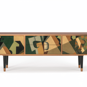 Sideboard - STORYZ - T4 Glass and Checkerboard - Walnut
