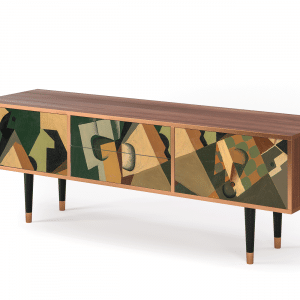 Sideboard - STORYZ - T4 Glass and Checkerboard - Walnut