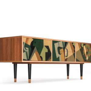 Sideboard - STORYZ - T4 Glass and Checkerboard - Walnut