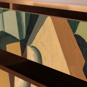 Sideboard - STORYZ - T4 Glass and Checkerboard - Walnut