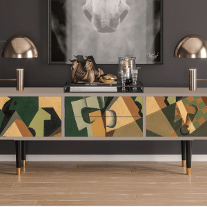 Sideboard - STORYZ - T4 Glass and Checkerboard - Latte