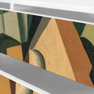 Sideboard - STORYZ - T4 Glass and Checkerboard - White