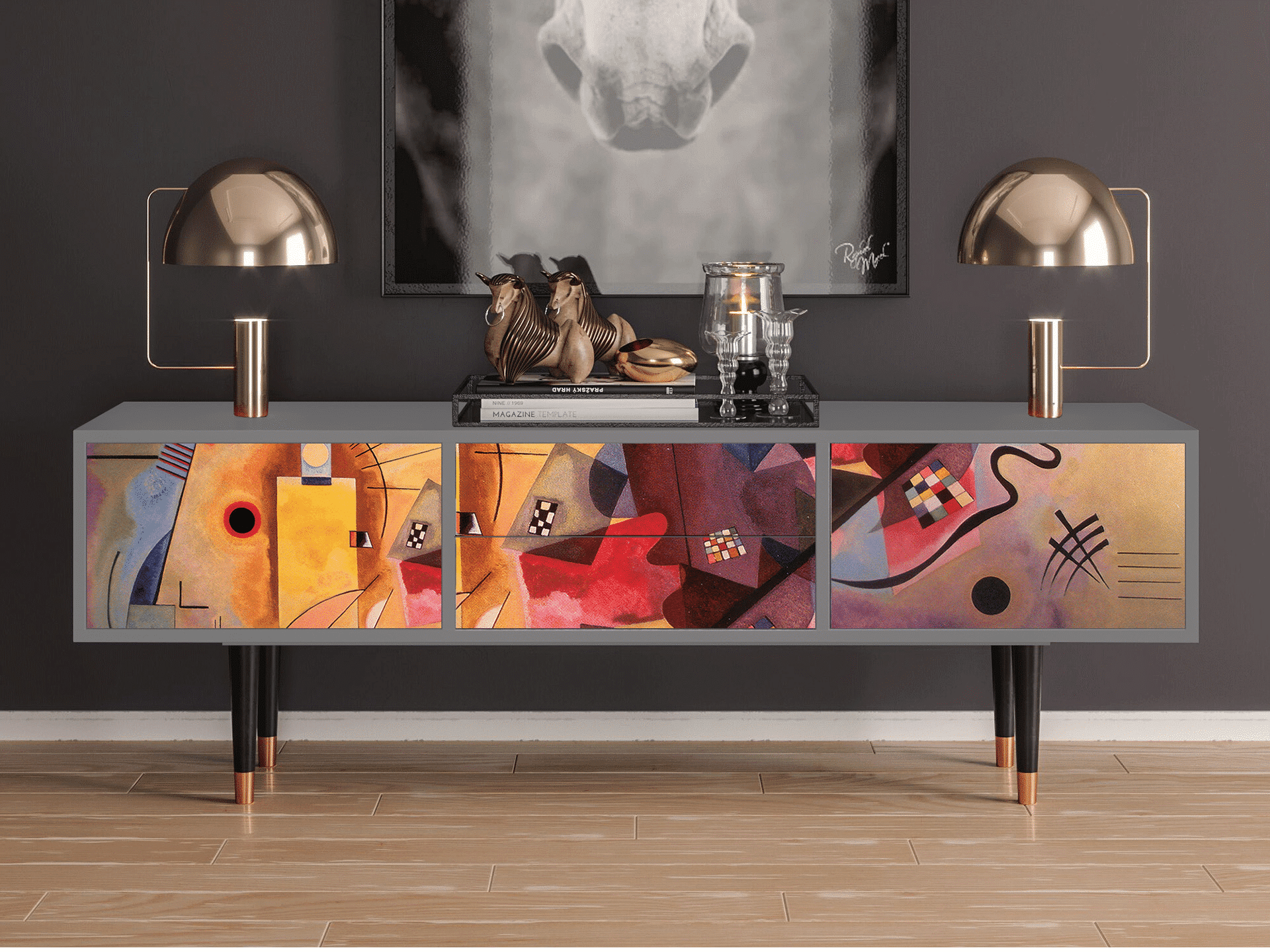 Sideboard - STORYZ - T4 Modern Art - Grey Sideboard - STORYZ - T4 Modern Art - Grey