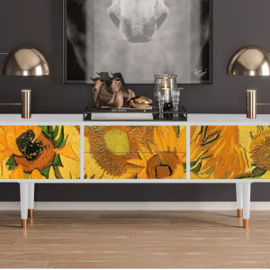 Sideboard - STORYZ - T4 Sunflowers - White