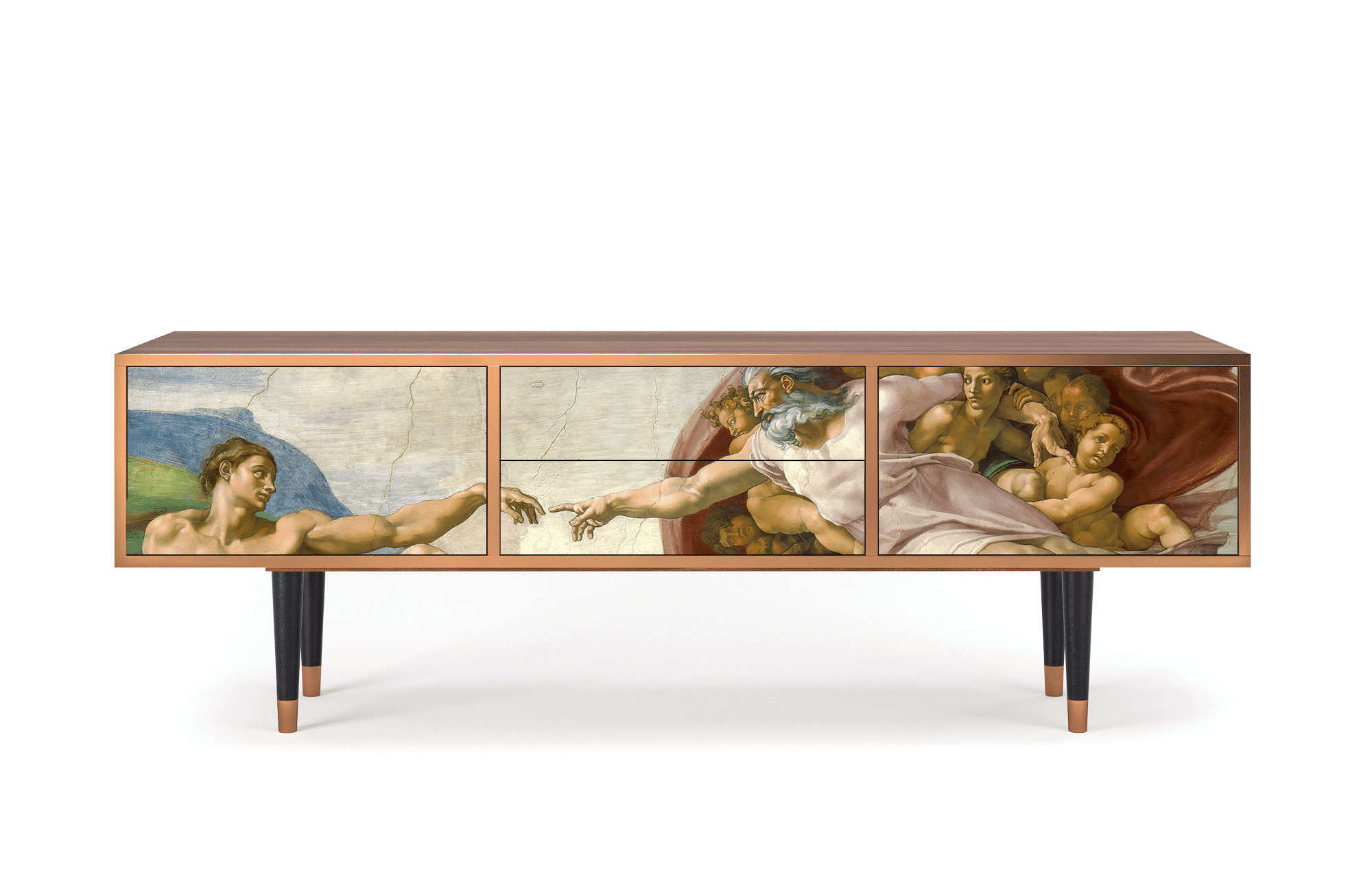 Sideboard – STORYZ – T4 The Creation of Adam – Walnut Sideboard - STORYZ - T4 The Creation of Adam - Walnut