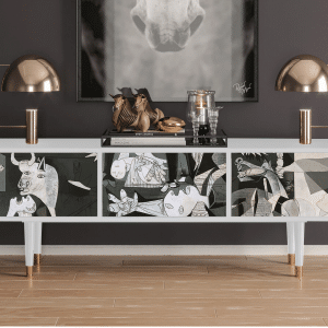 Sideboard - STORYZ - T4 Guernica by Picasso - White