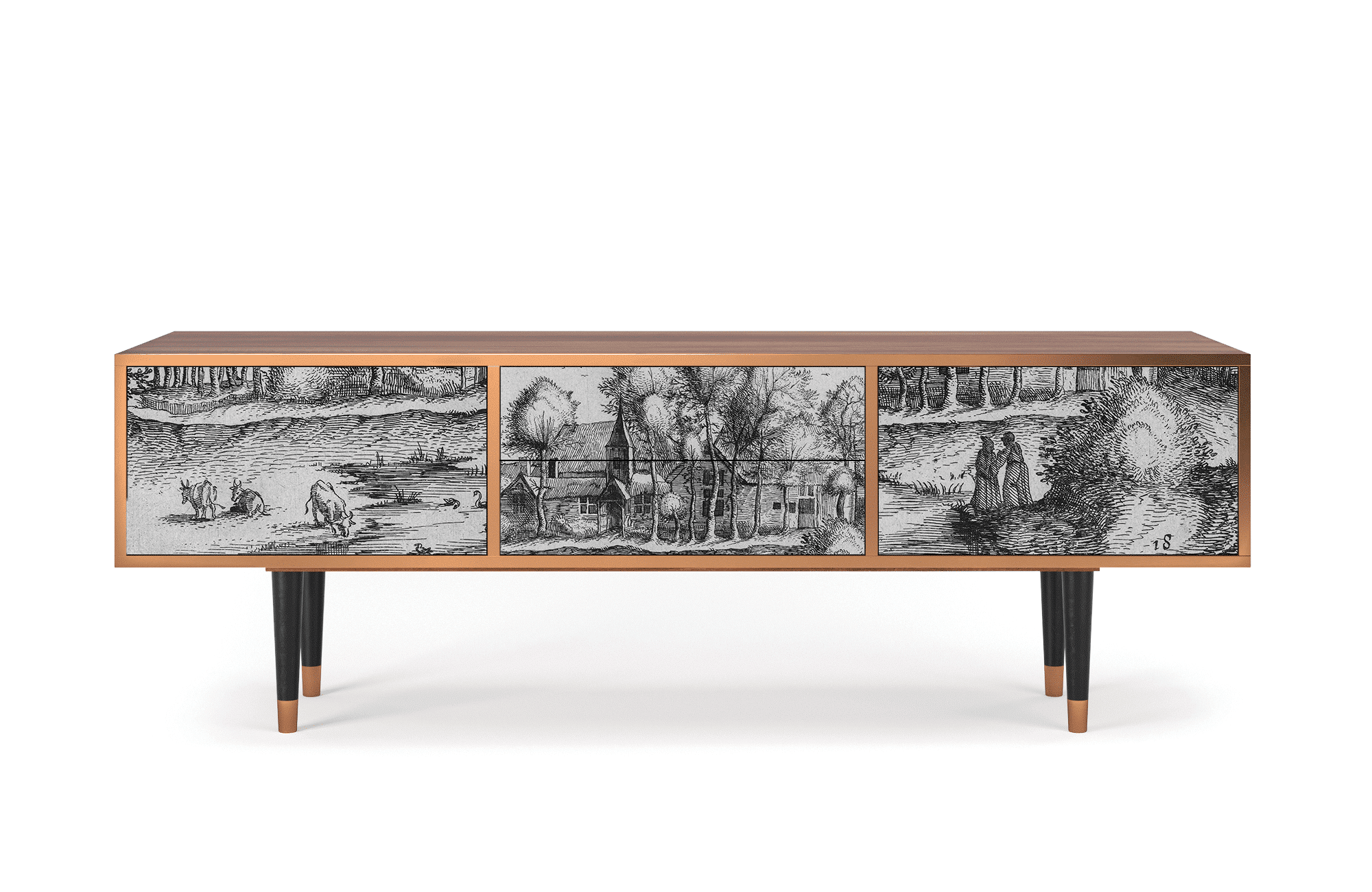 Sideboard – STORYZ – T4 A Pond – Walnut Sideboard - STORYZ - T4 A Pond - Walnut