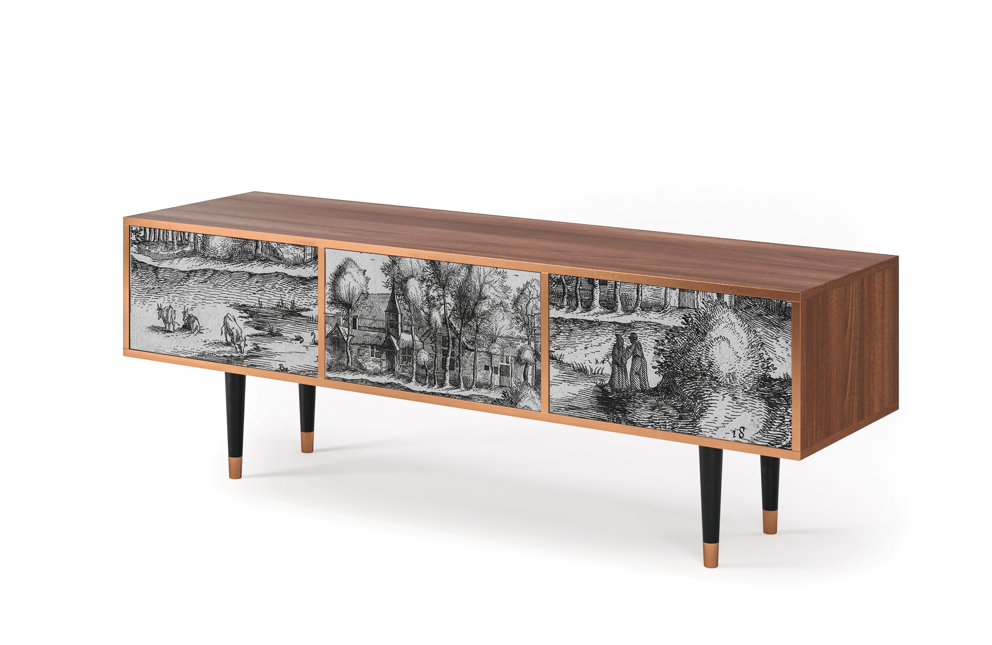 T4_177_001 Sideboard - STORYZ - T4 A Pond - Walnut